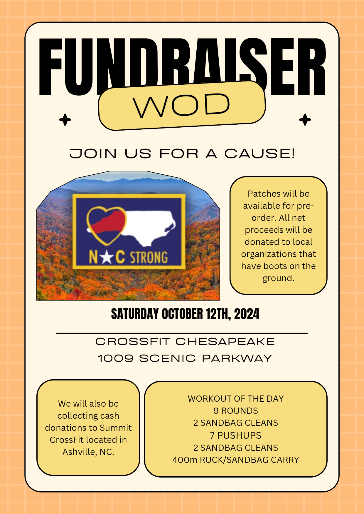 Join us for a Fundraiser WOD!